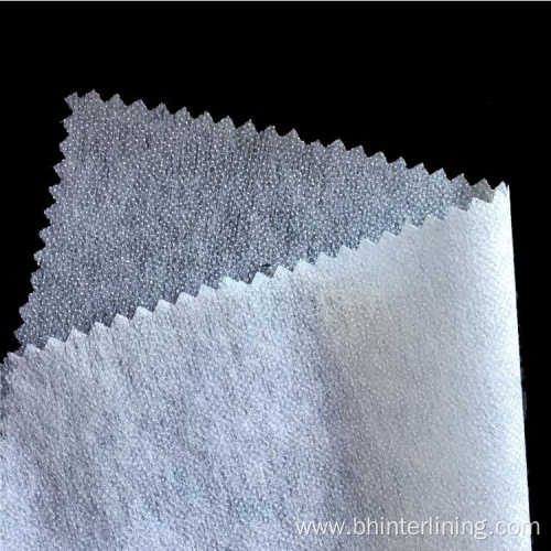 Enzyme washable non woven shirt collar fusible interlining